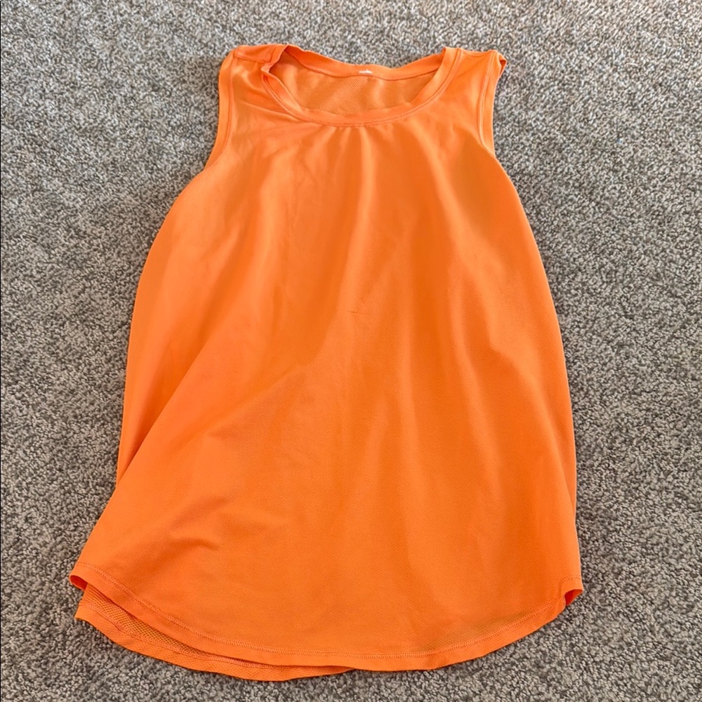 Lululemon Athletica Orange Tank Top